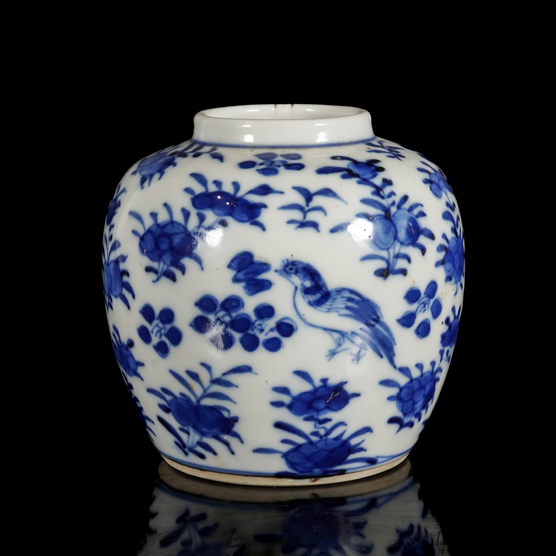 乾隆 青花罐/C856