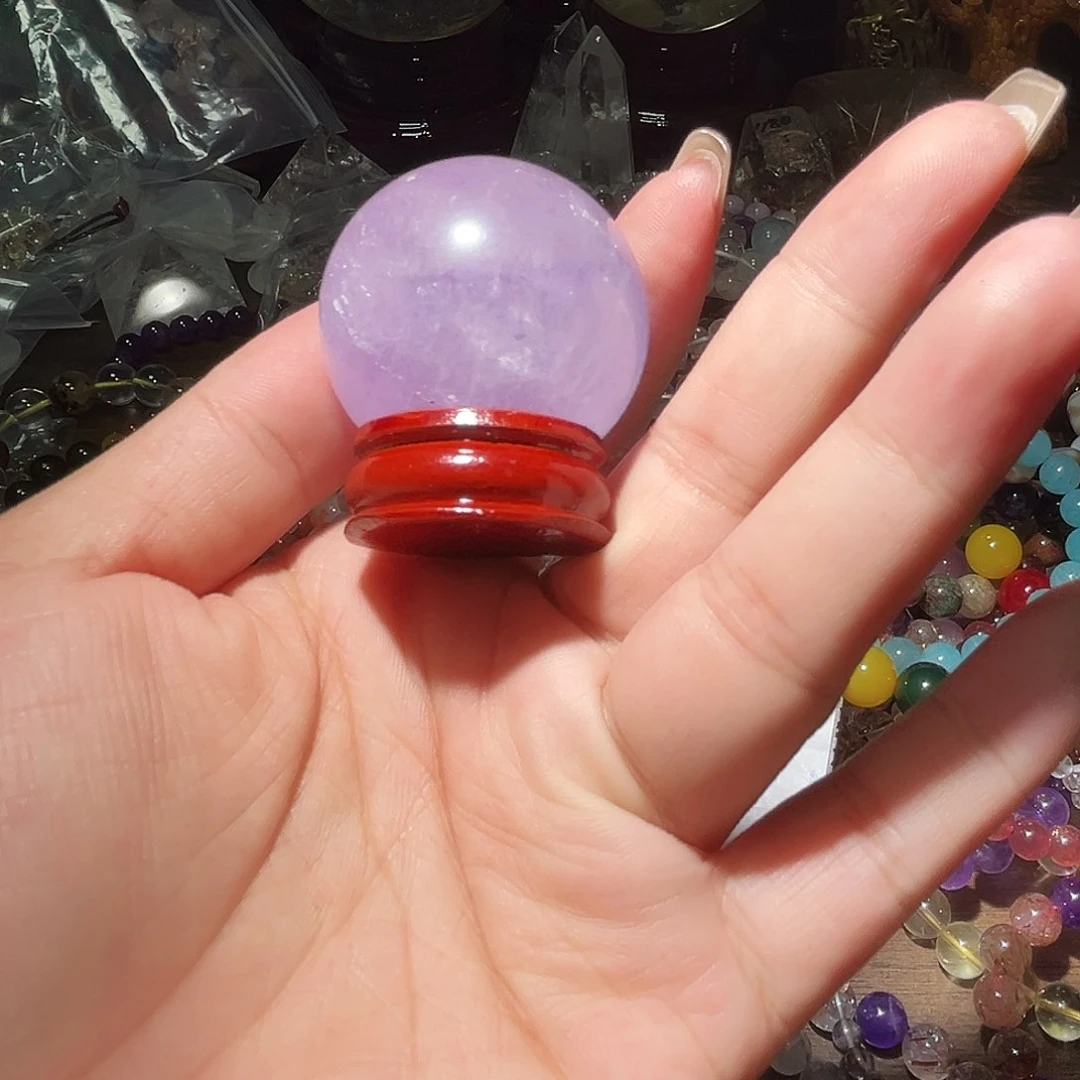 水晶手链未镶嵌克鲁兹薰衣草紫水晶球