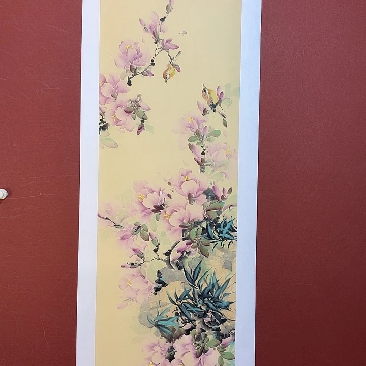 国画听兰老师花鸟