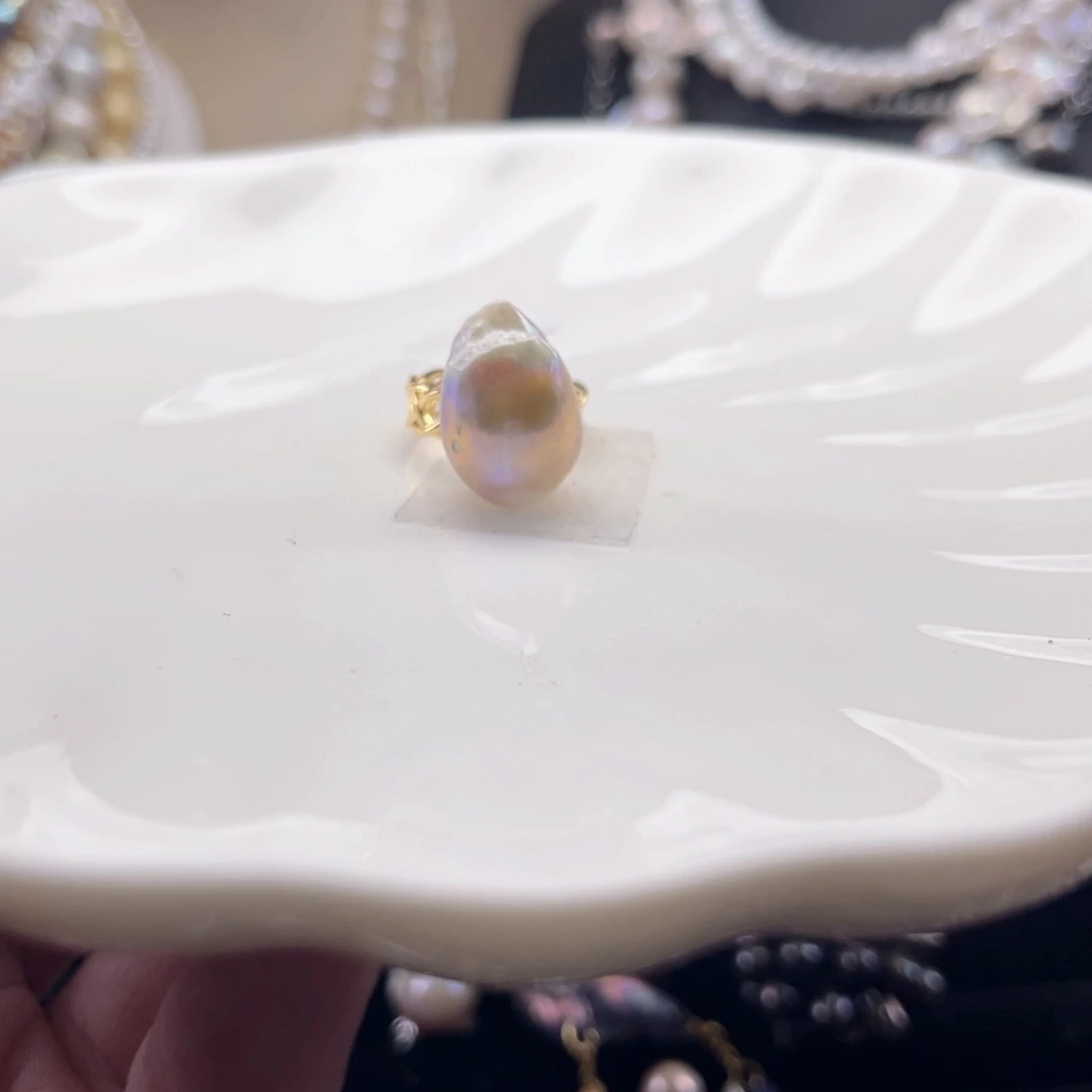 淡水珍珠未镶嵌戒指【纯恬】
