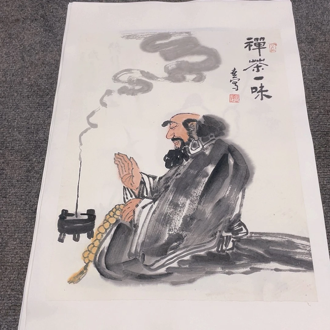 国画1.4平尺纯手绘国画作品