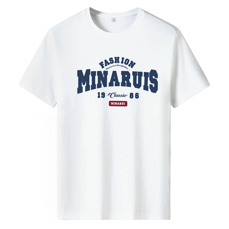 2025新款100%纯棉美式港风复古短袖夏季宽松百搭半袖情侣款韩版