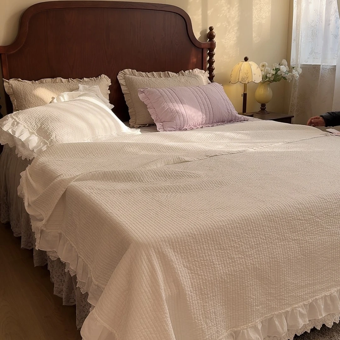 棉莱雅白色三件套