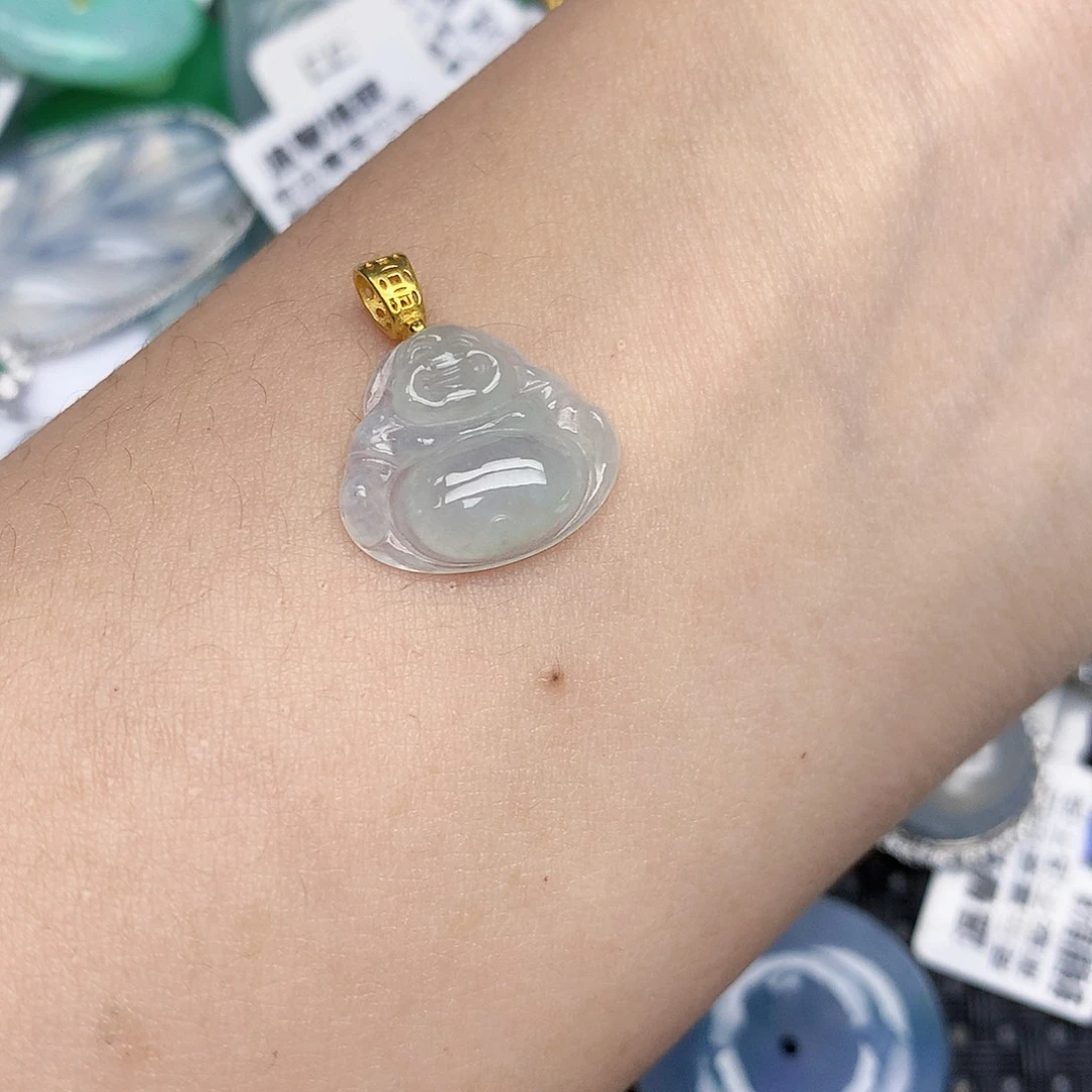 翡翠未镶嵌颈饰天然缅甸翡翠a货百元以上9元证书费自理