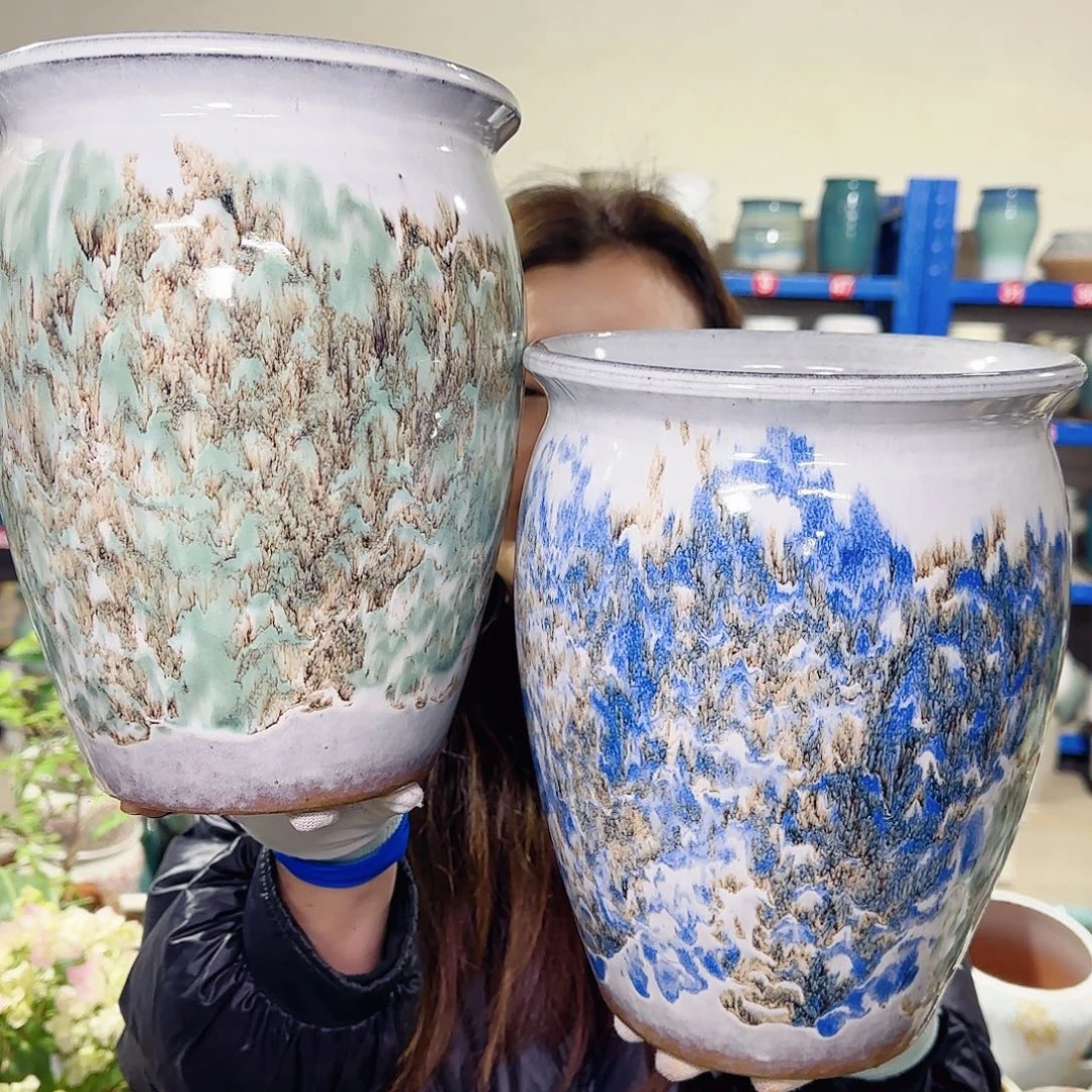 紫砂花盆高25口20