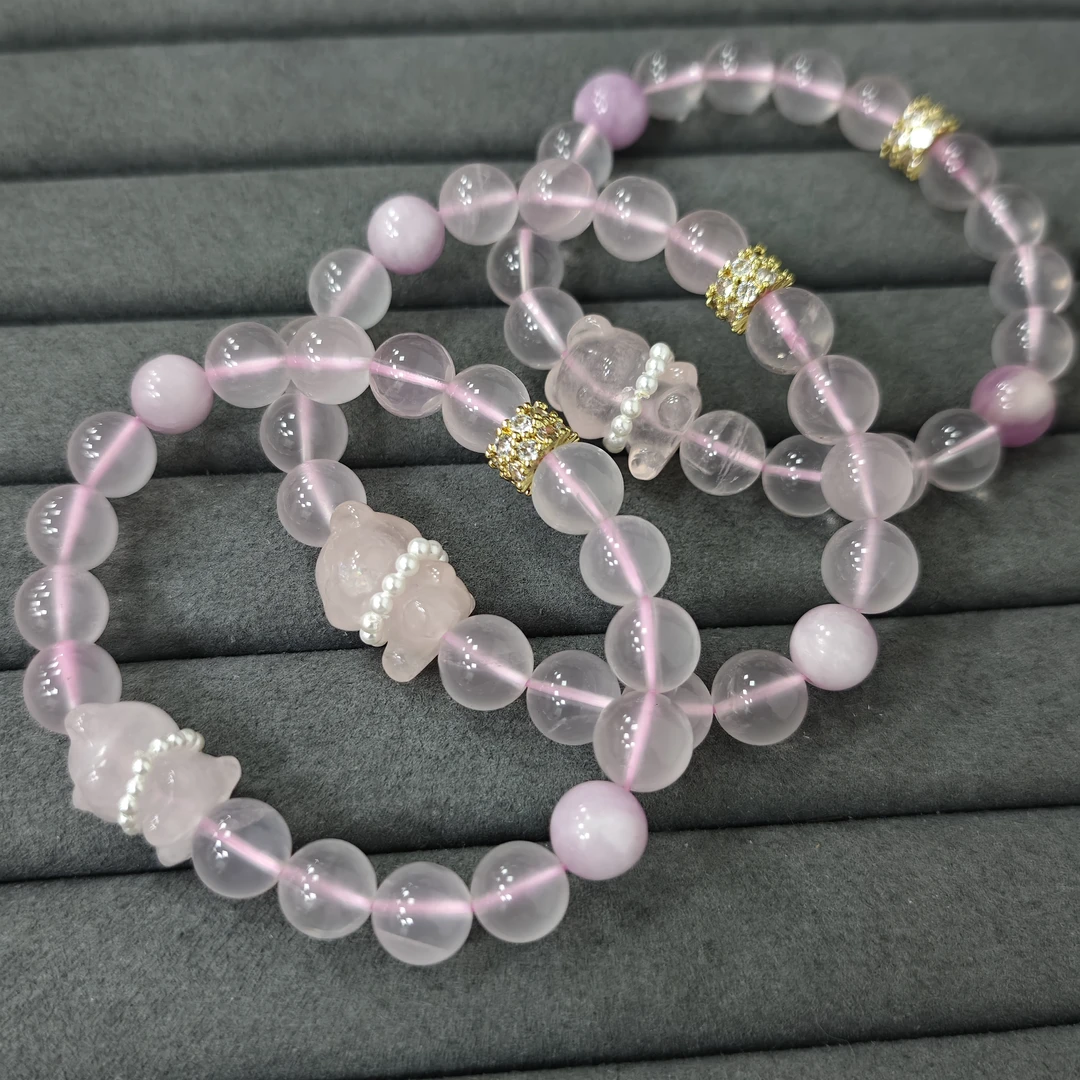 【书记甄选】原创粉水晶单圈手链 多样性发一件 约10mm 3340CC