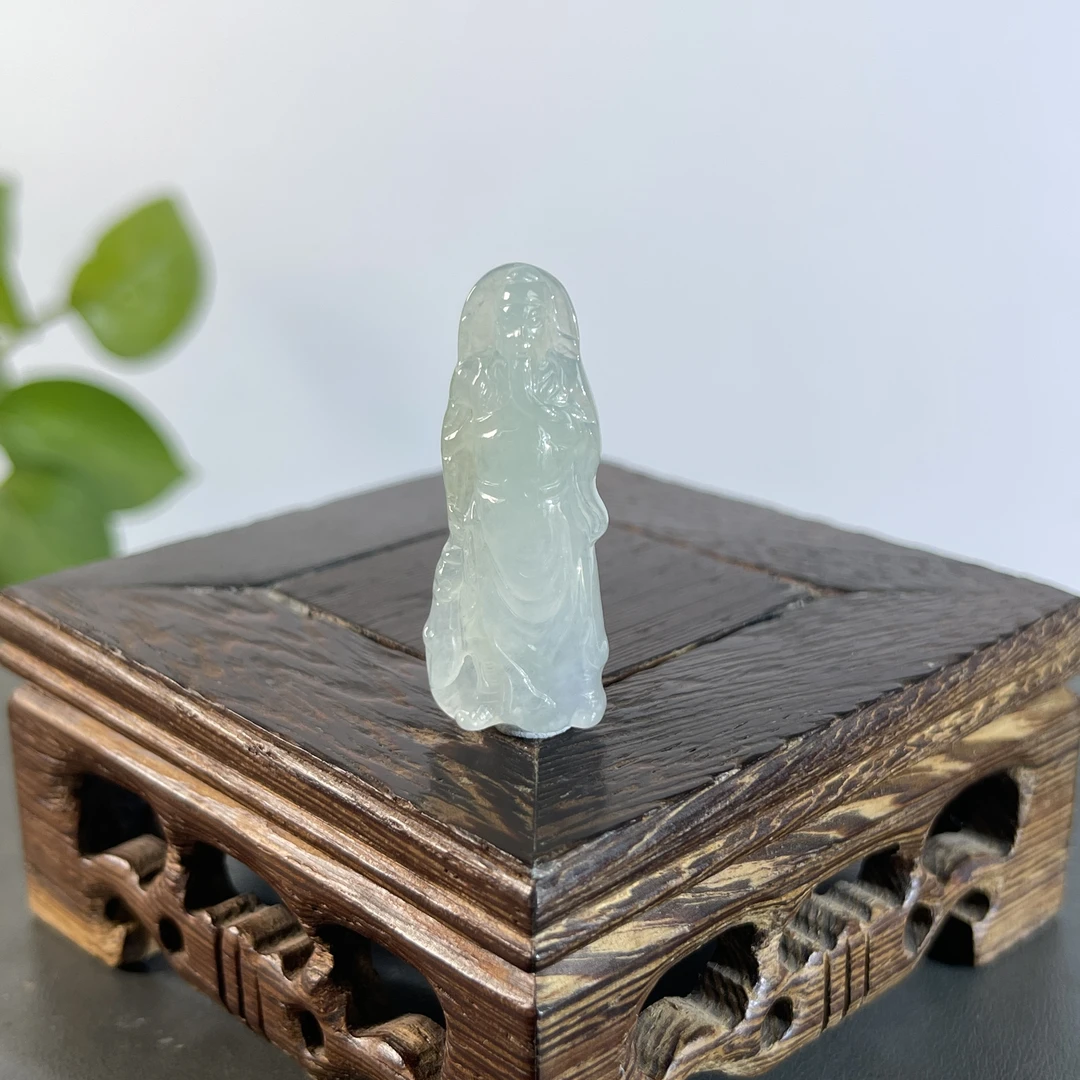 JYB30-46  天然缅甸翡翠A货 关二爷