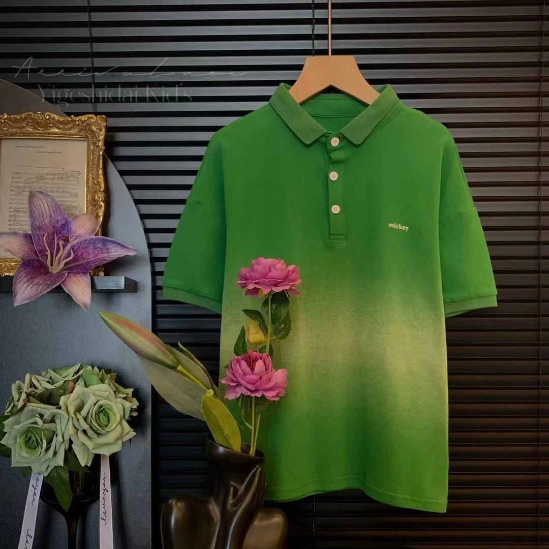 【年中清货】时尚polo衫潮童韩版男女童时尚中大童短袖T恤YG5891