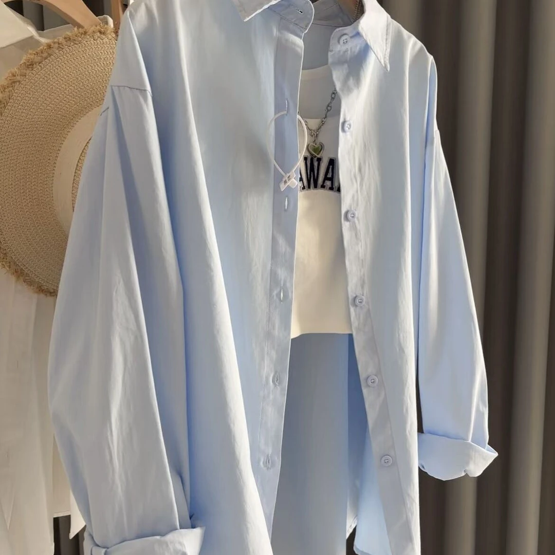【现货送运费险 】衬衫外套春季2025新款休闲设计感小众百搭宽松