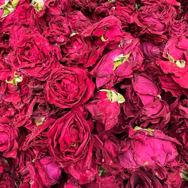 冻干墨红玫瑰 重瓣玫瑰花茶墨红玫瑰手工玫瑰花冠食用玫瑰