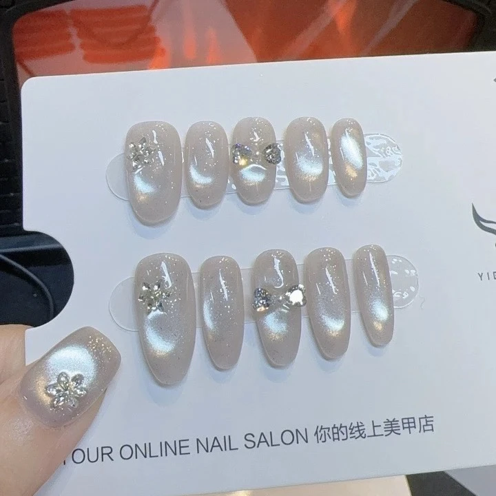 星光 2025新款高级感猫光钻款亿霖手工高端穿戴甲