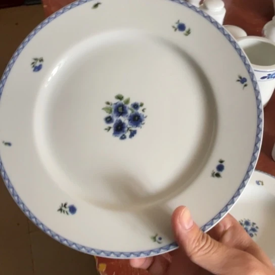 瓷片陶瓷陶瓷8英寸平盘红叶