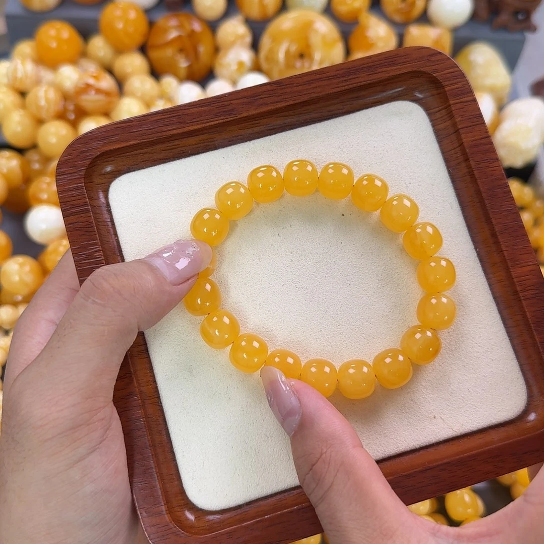 蜜蜡未镶嵌珠宝奇石同料12mm