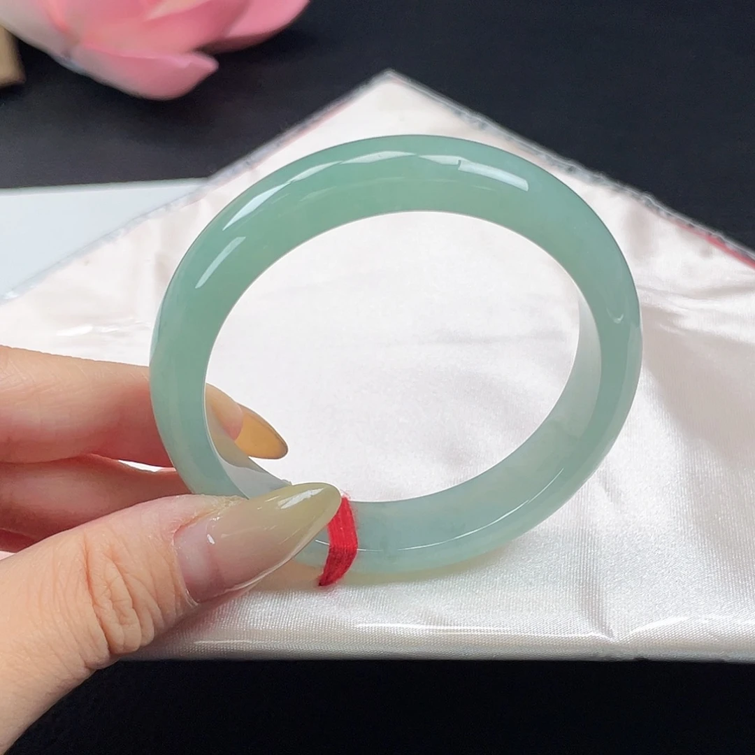 翡翠手镯未镶嵌6411-冰果绿色-强推