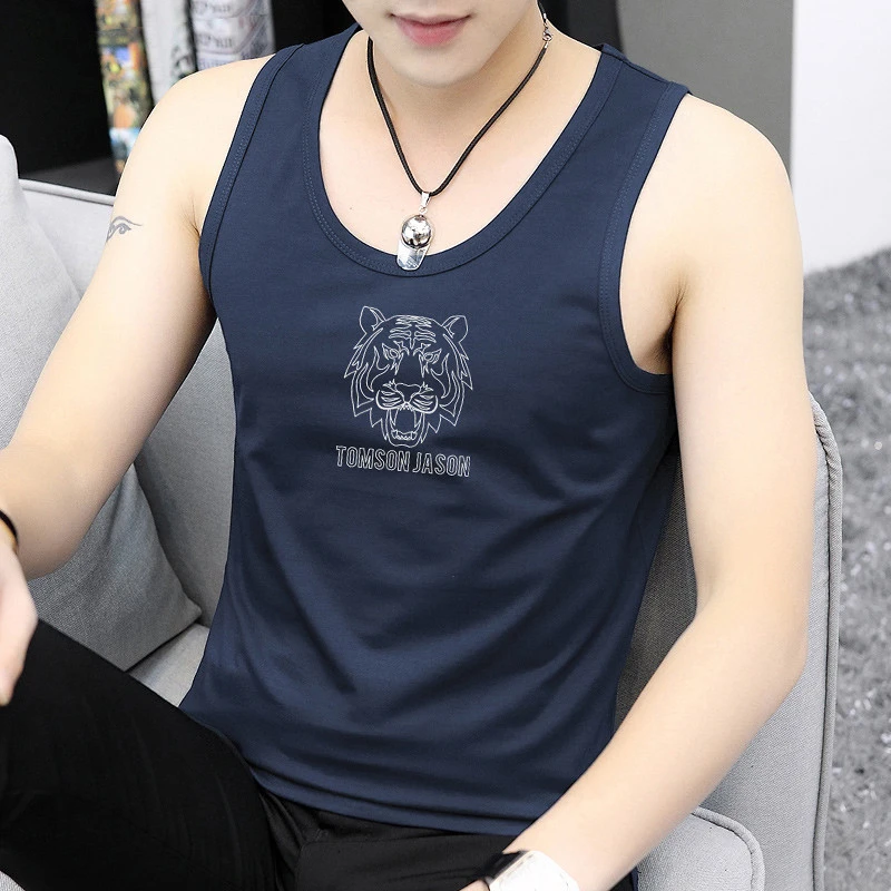 莫代尔冰丝背心男夏季速干凉感运动健身坎肩无袖t恤篮球跨栏吊带