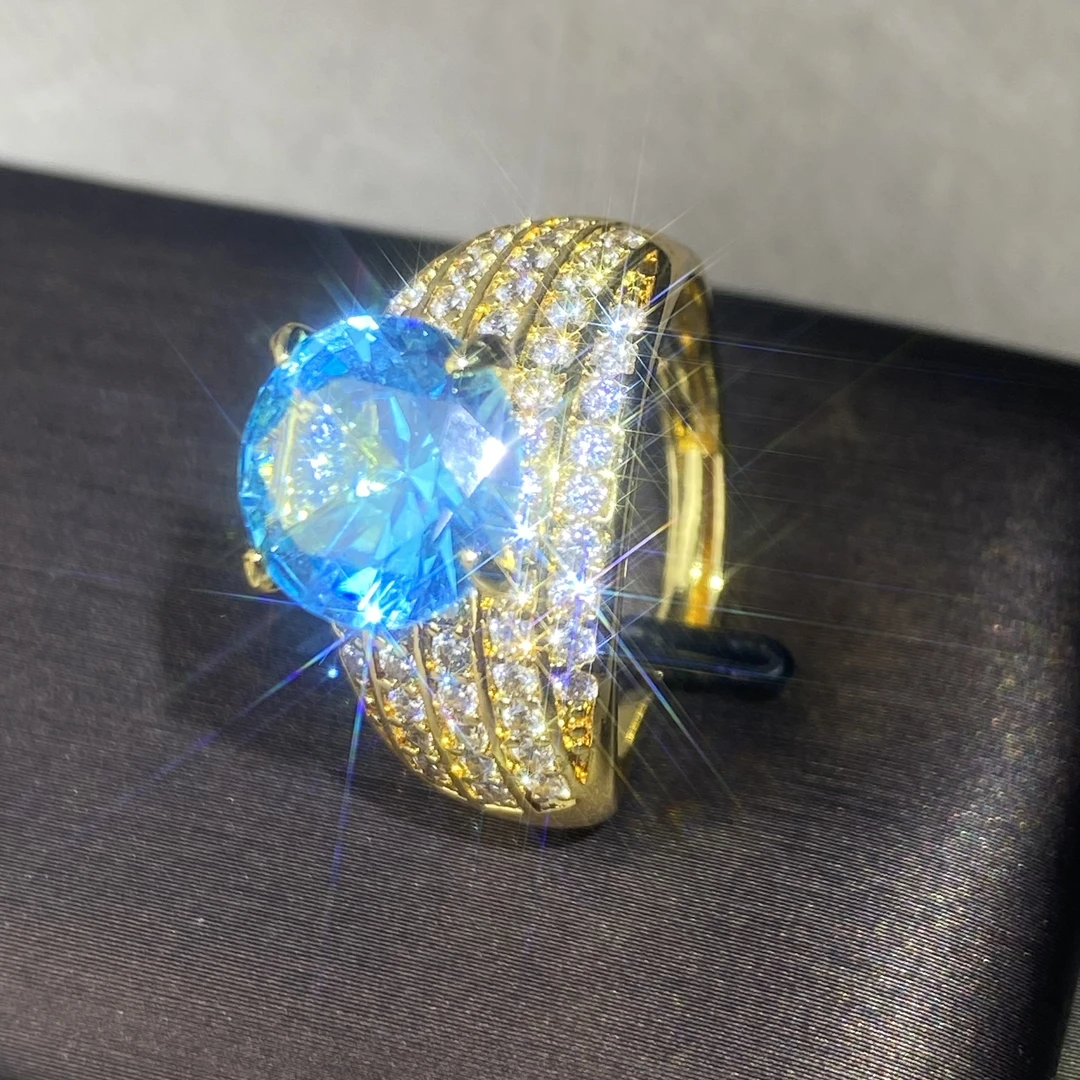 6675【戒指】轻奢精品白金色女士戒指