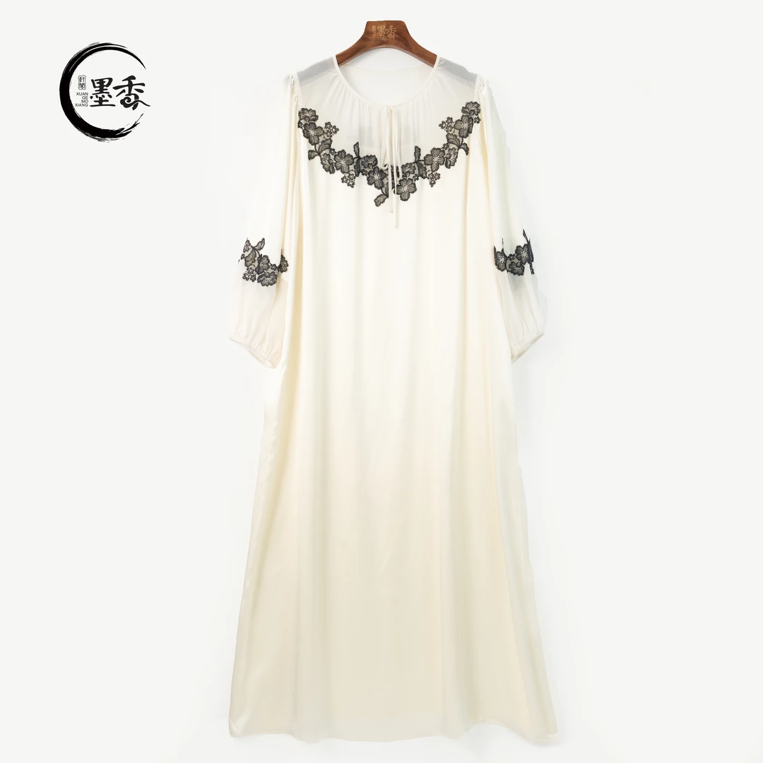 XuanGeMoXiang/轩阁墨香【恋曲】时尚休闲日常舒适 睡裙 MX33649