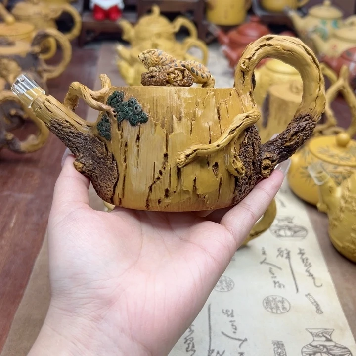 紫砂茶壶雪*枯木逢春