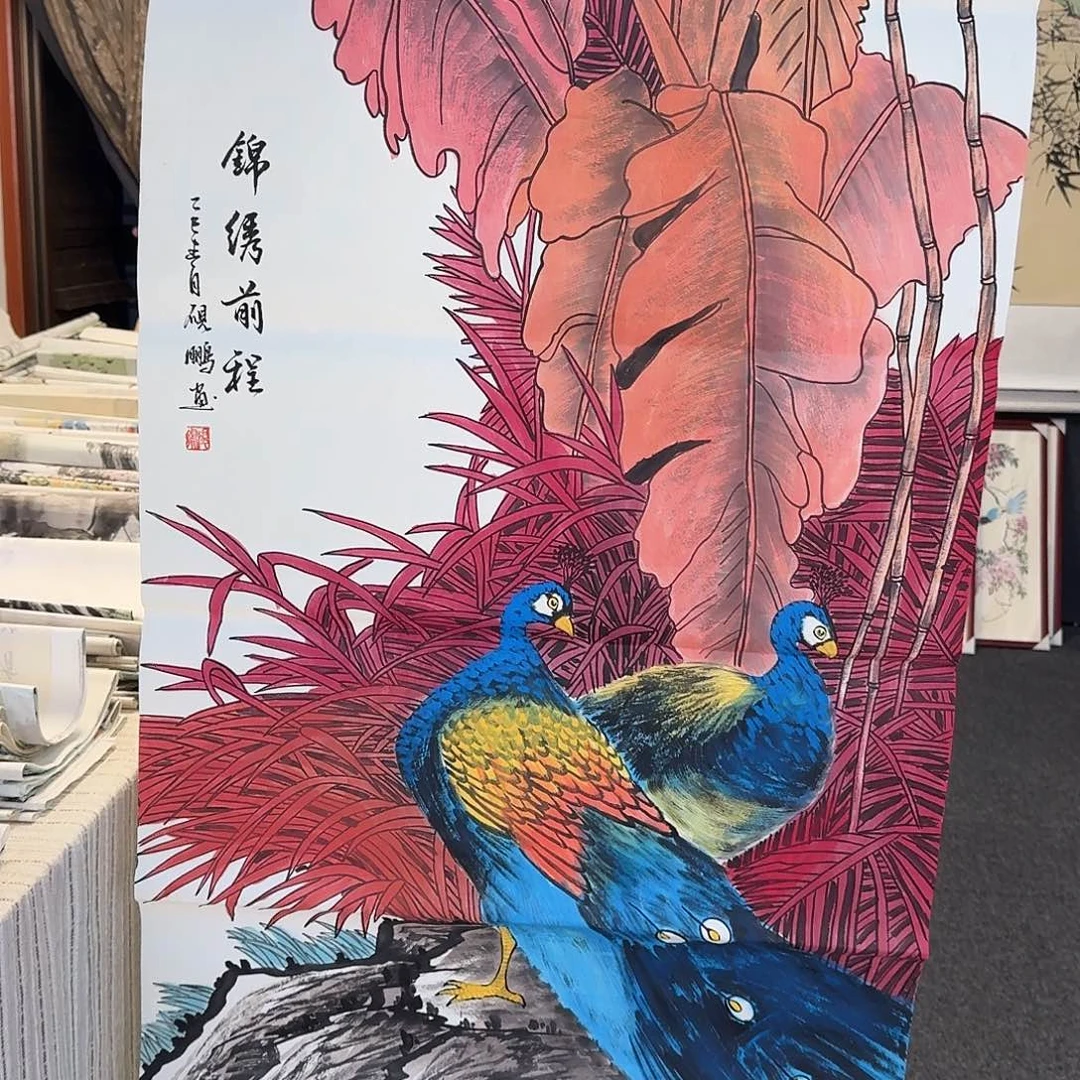 纯手绘国画作品好看