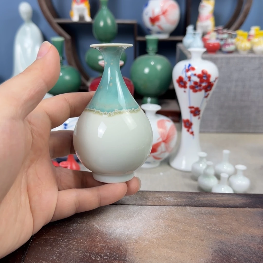 陶瓷手工小花器摆件