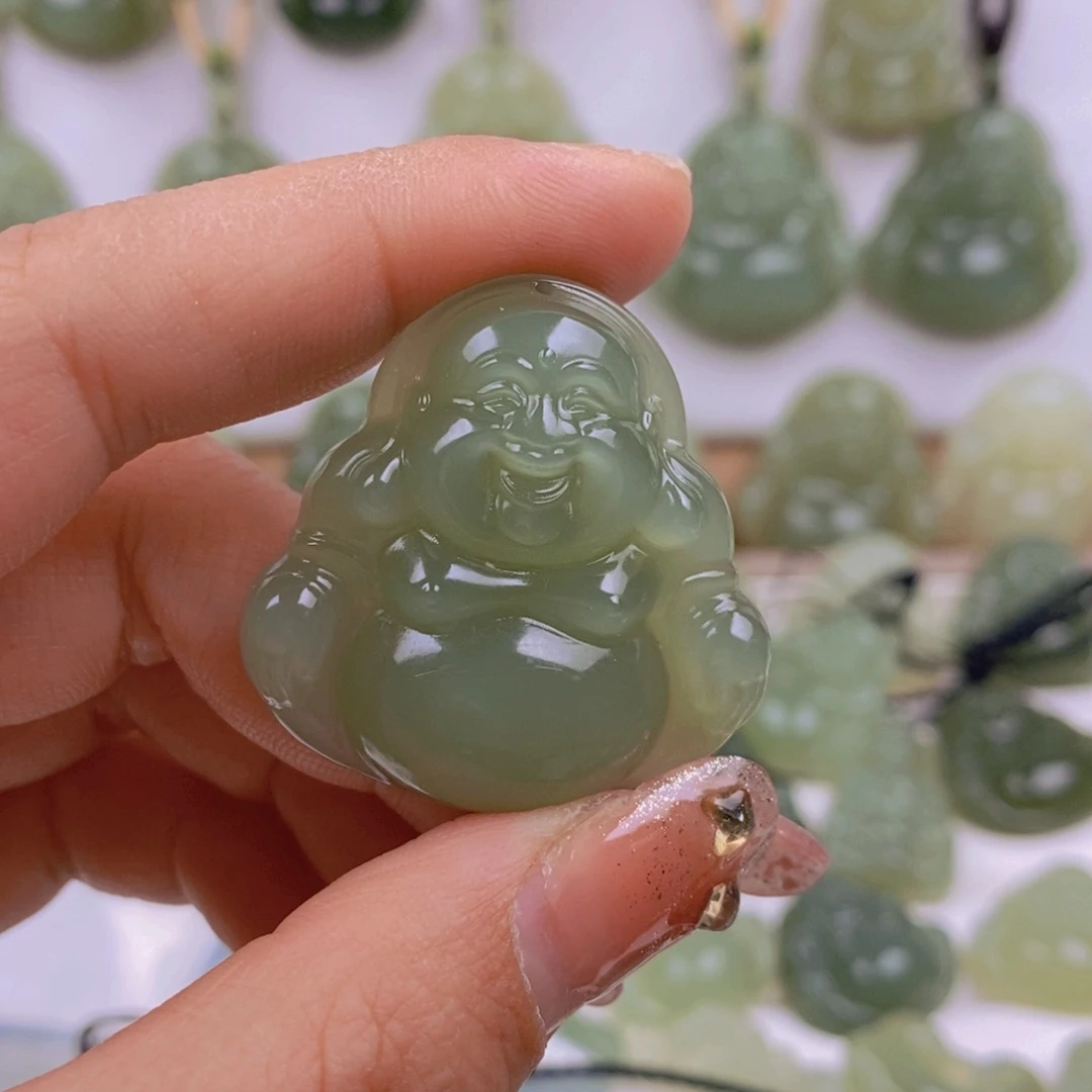 和田玉颈饰未镶嵌夜**海