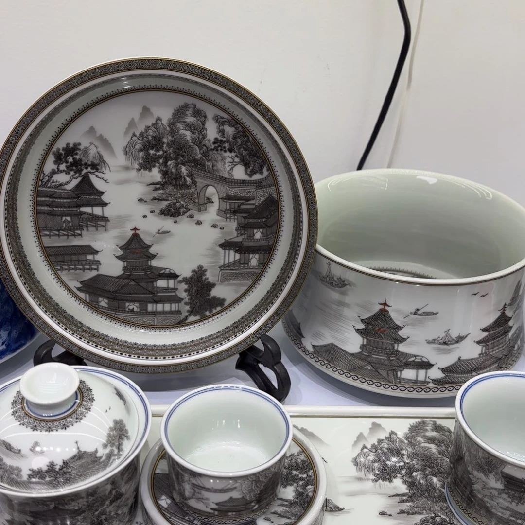 幸***儿景德镇陶瓷七件套