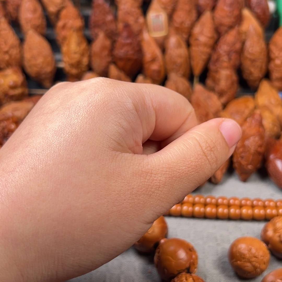 狮***人手串/手链橄榄核核雕