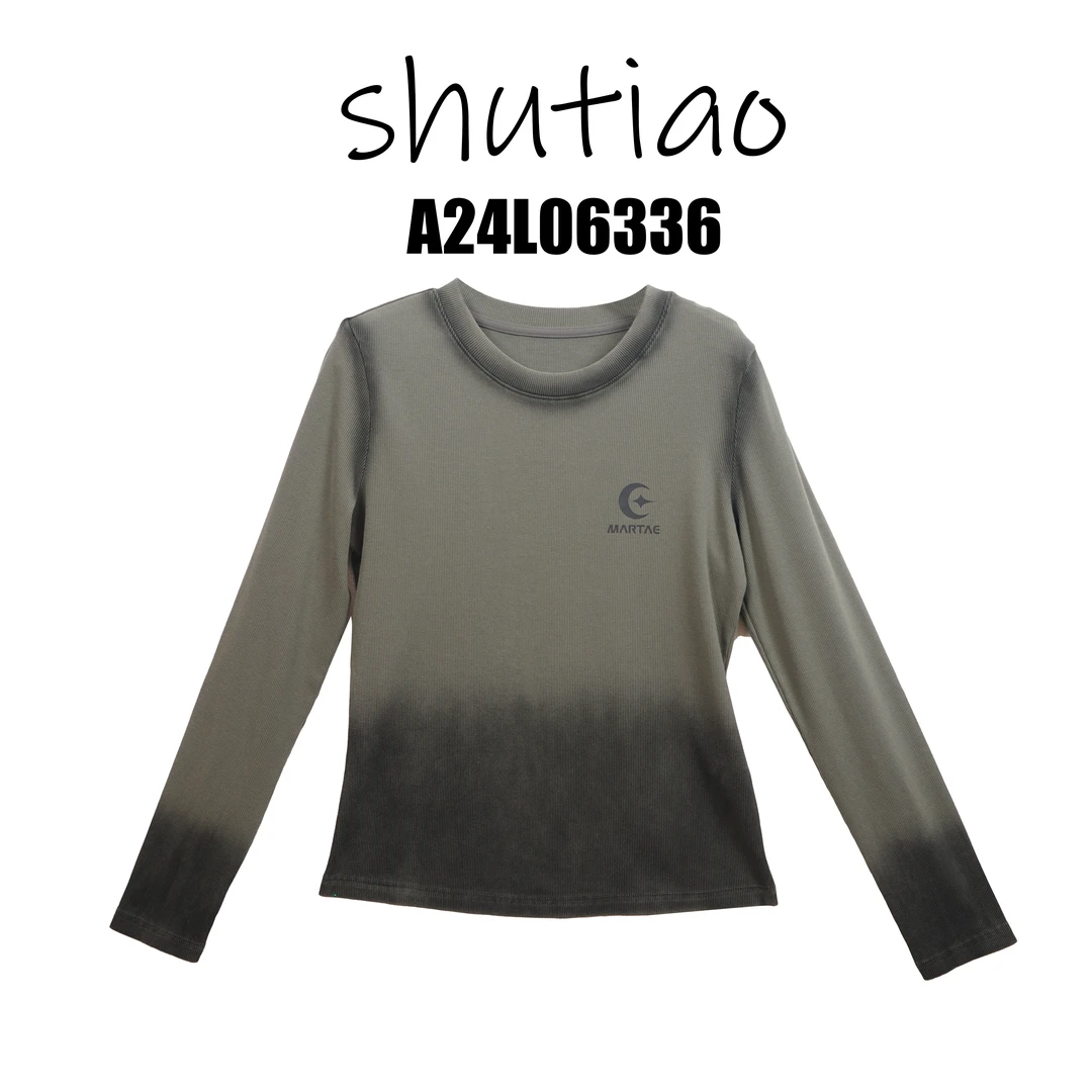 【SHUTIAO】2024秋冬：新款小众设计款T恤A24L06336