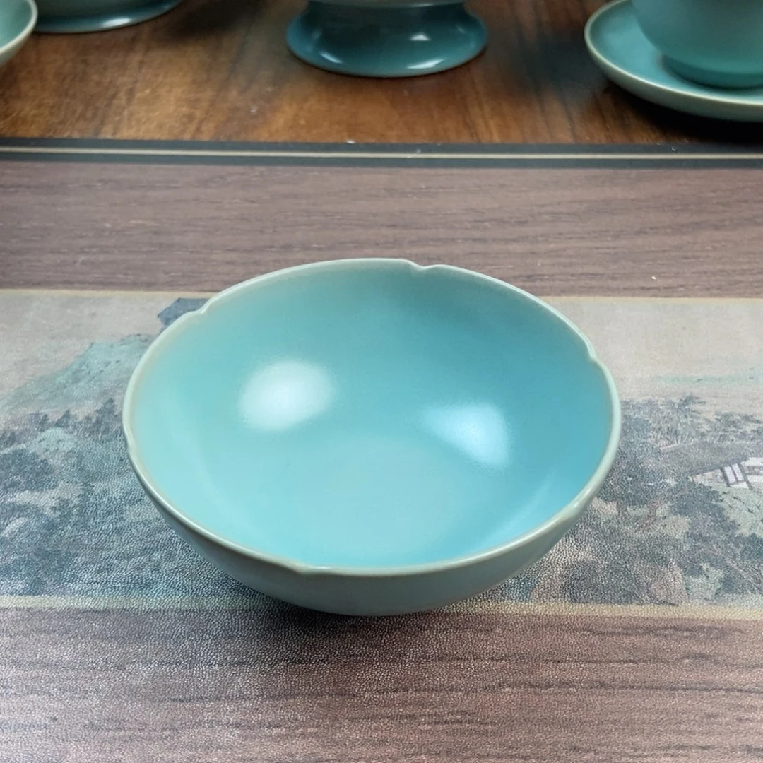 摆件陶原产地原矿汝瓷～茶器