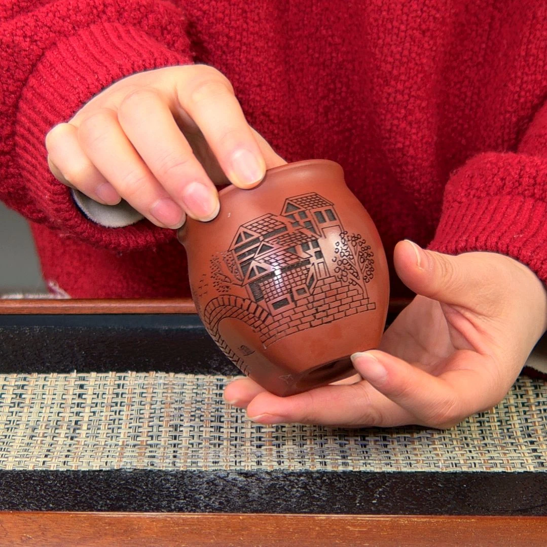 【闪购商品】绿泥茶杯高货放漏