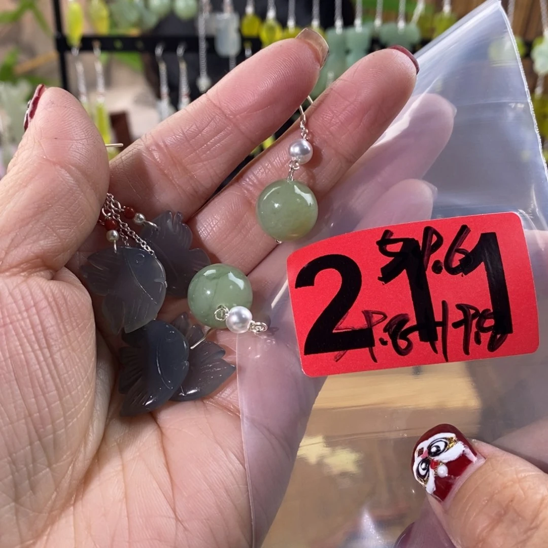 蛇纹石玉玉簪合金小****静