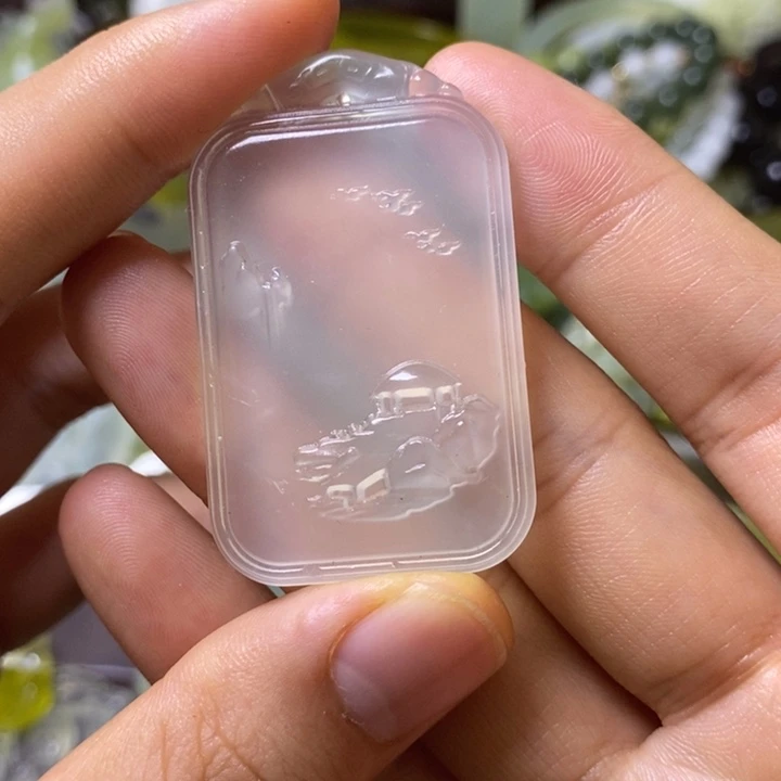 岫玉岫玉颈饰未镶嵌小*清