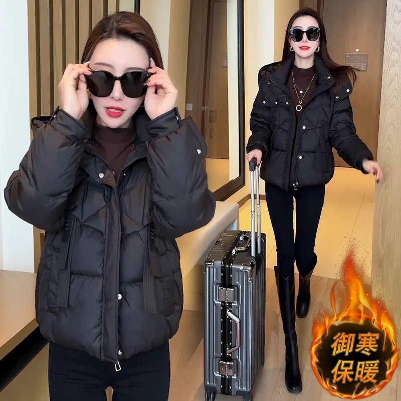 2025棉服女款新款冬季短款外套洋气轻薄小棉袄高级感棉服加厚保暖