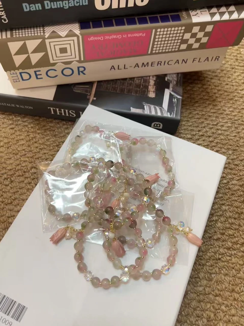 非金属玻璃手链 Miss Huo 花朵手链D 粉色 32718