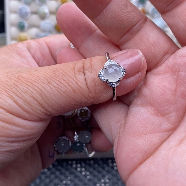 未镶嵌戒指翡翠糯*子缅甸