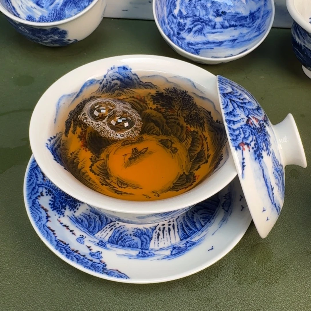 陶景德镇纯手绘茶具圆圆290