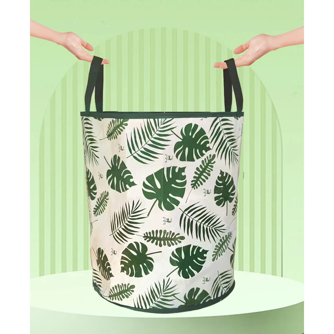 脏衣篓收纳袋多功能防水防潮便携可折叠绿如意