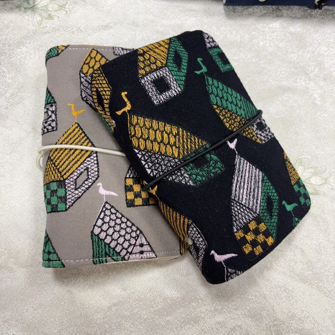 【小房子】布艺活页手账本笔记本随身便携拆卸存钱本子存钱夹钱册