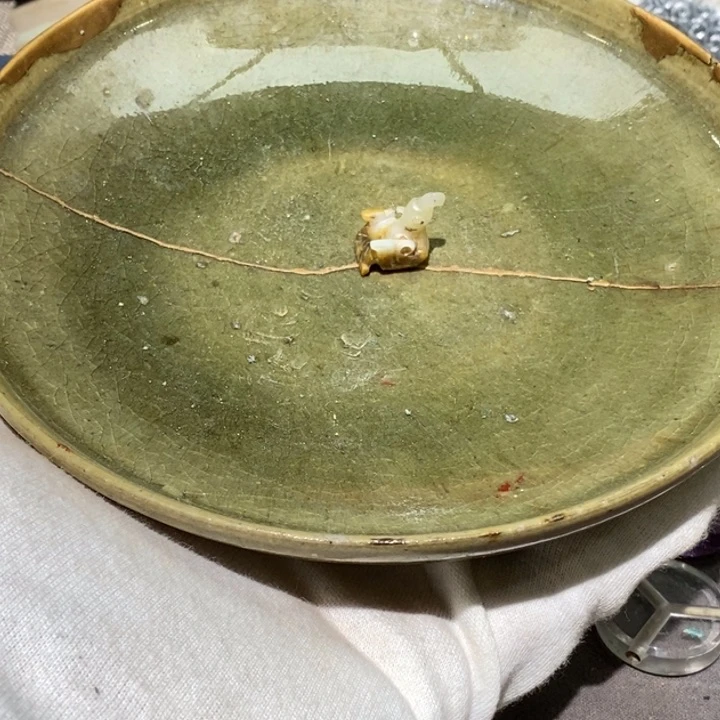 碟@**亞东沟窑青瓷盘子全品