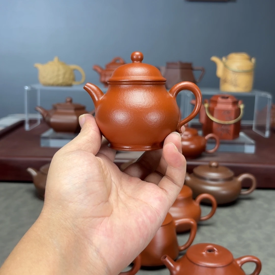 D***y茶壶紫砂高潘120CC朱泥
