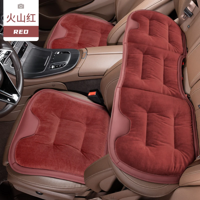适用于宝马3系5系7系X1X3X5X6X7冬季法兰绒汽车坐垫保暖毛绒座垫
