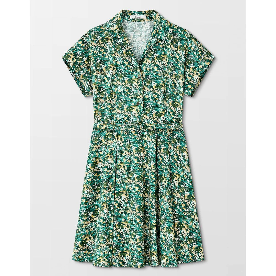 【晨粉专享】LAUREL春夏清新印花连衣裙LWD355Y09900