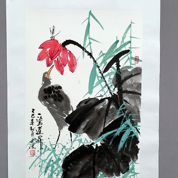 国画亲笔手绘放心去藏