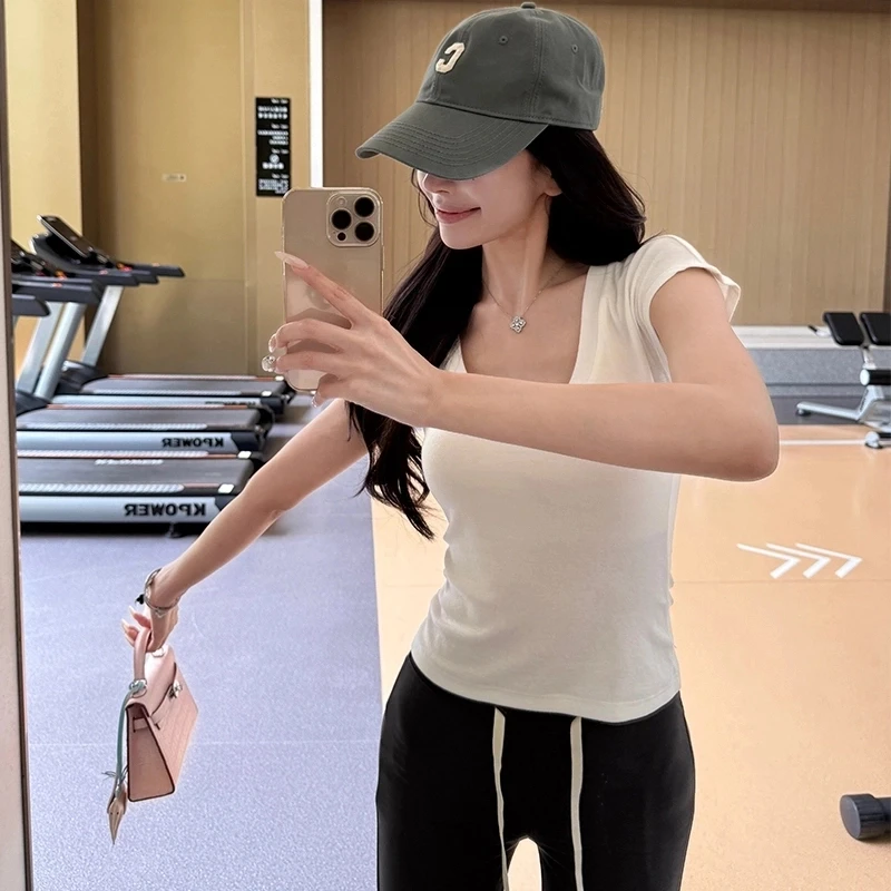 舒适轻奢【望巷定制】韩漫女主雪花棉小心机辣妹百搭白T～美女请囤货