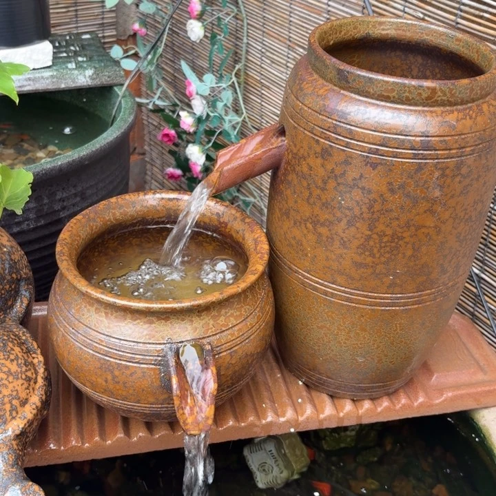 紫砂花盆口径15/32，18/16进水口1.5厘米