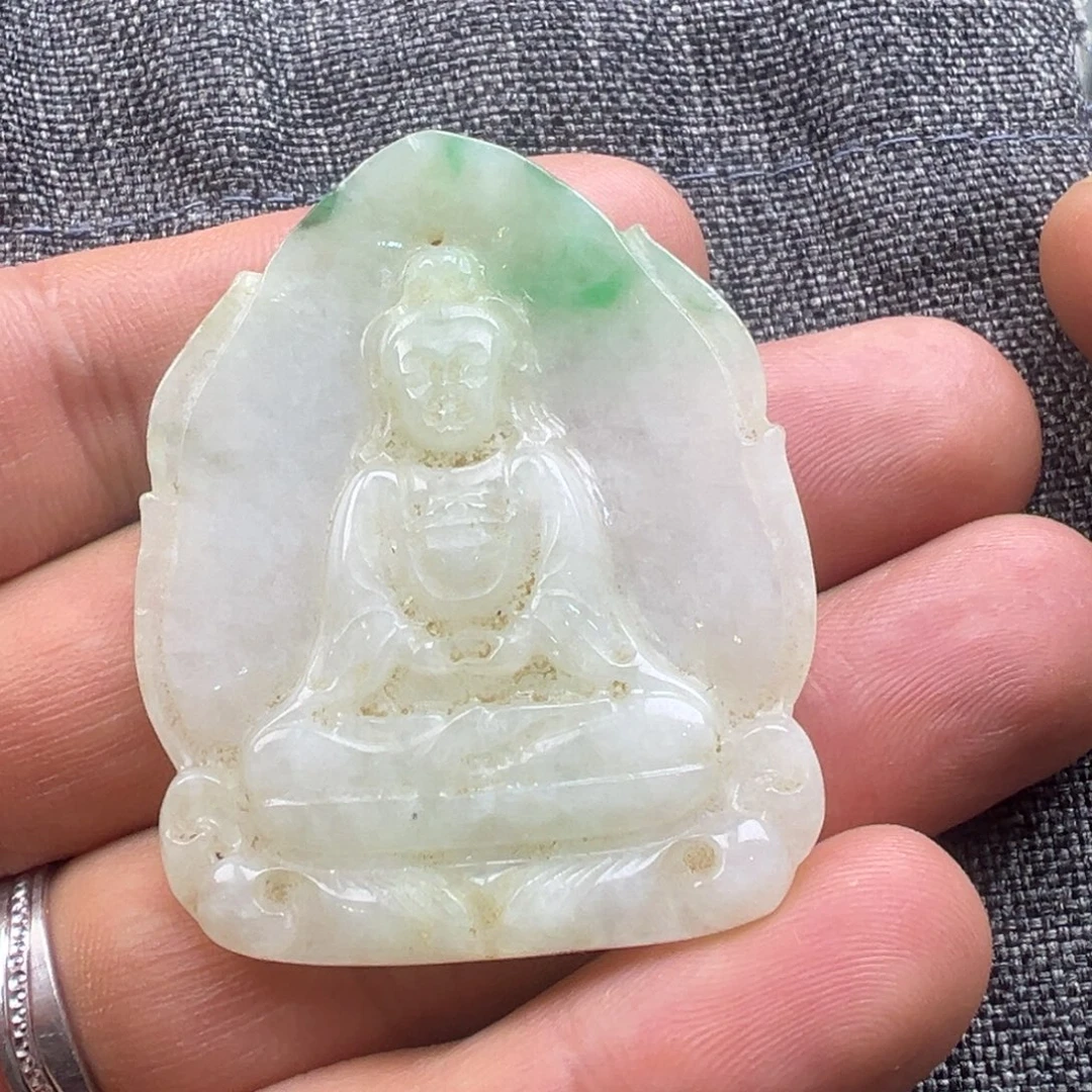 翡翠未镶嵌颈饰96666