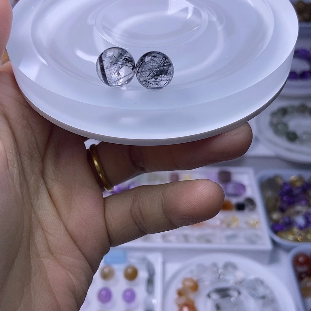 ****到水晶手串未镶嵌天然水晶定制打孔不退换