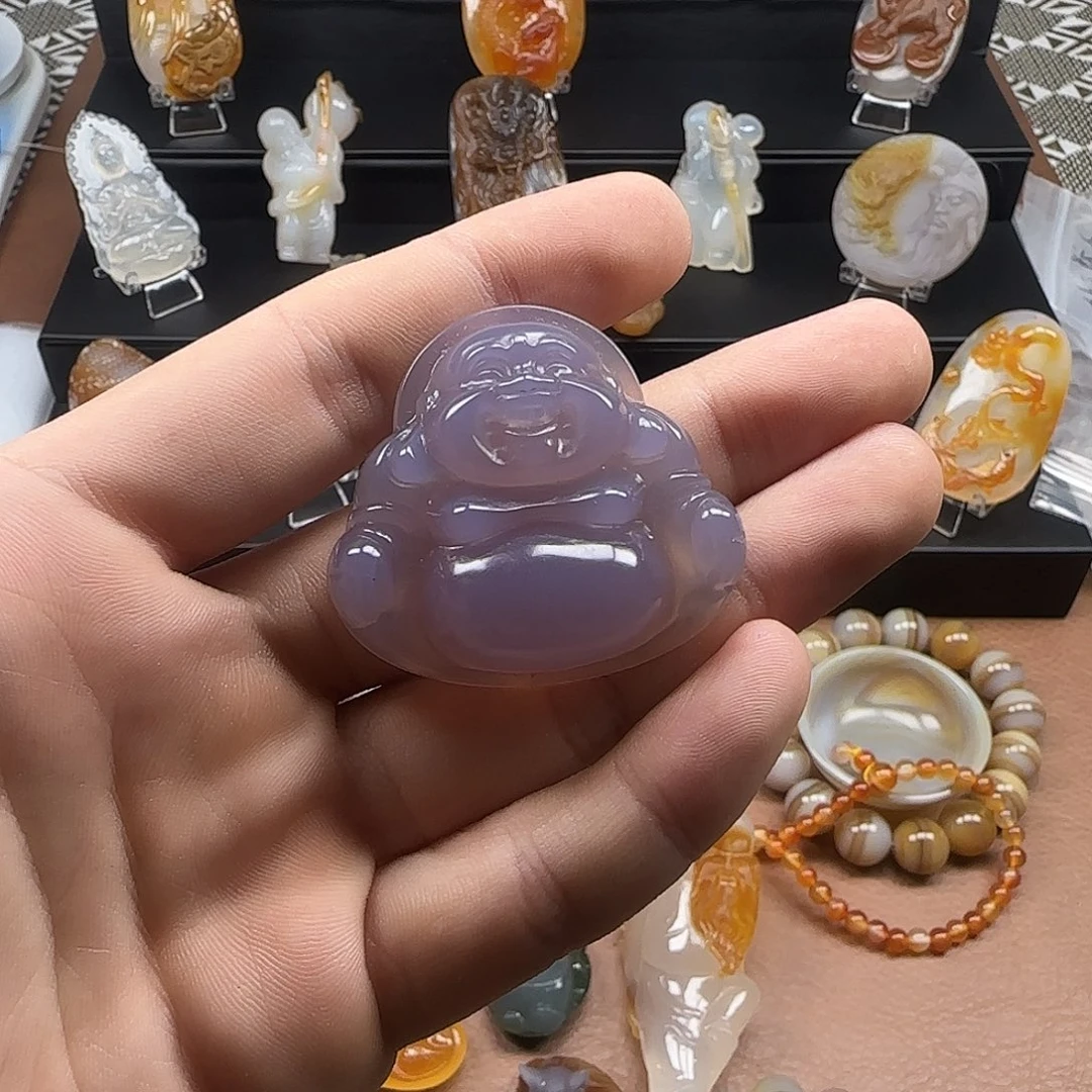 废***烂玛瑙/玉髓未镶嵌吊坠(不含链)