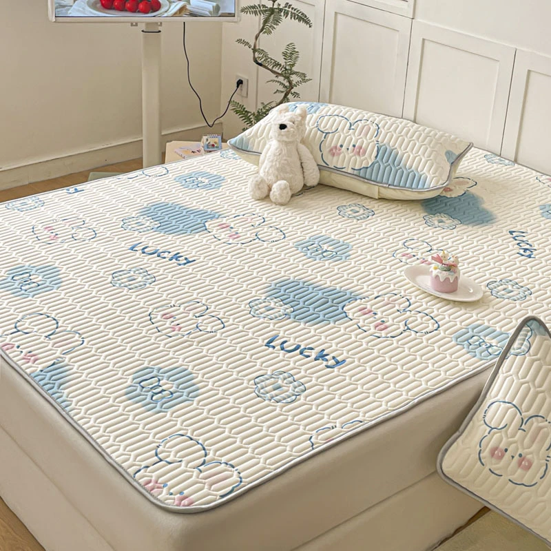 夏季乳胶凉席三件套冰丝席子可机洗冬夏两用学生宿舍单人2025新款