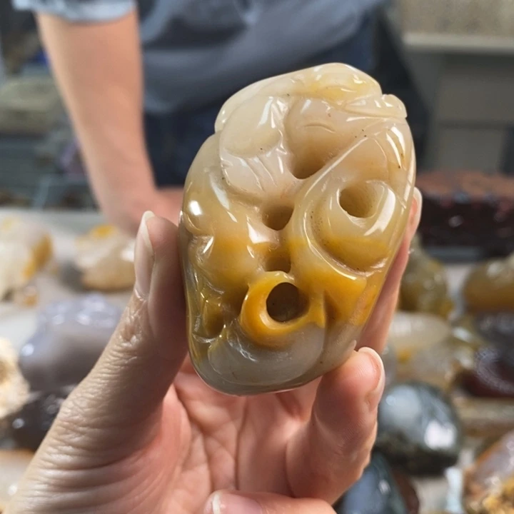 玛瑙/玉髓吊坠(不含链)未镶嵌